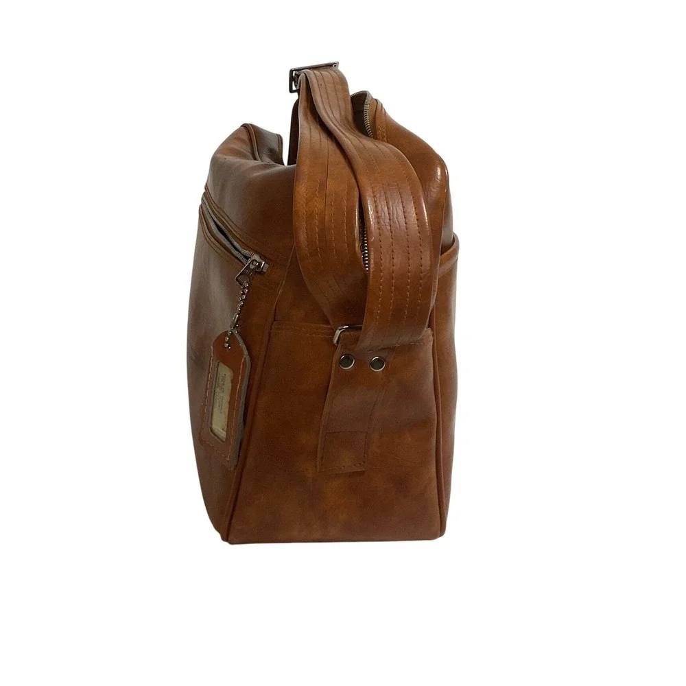 Messenger Bag Unisex Large Cognac Brown Top Grain Cowhide Vintage Style Isreal